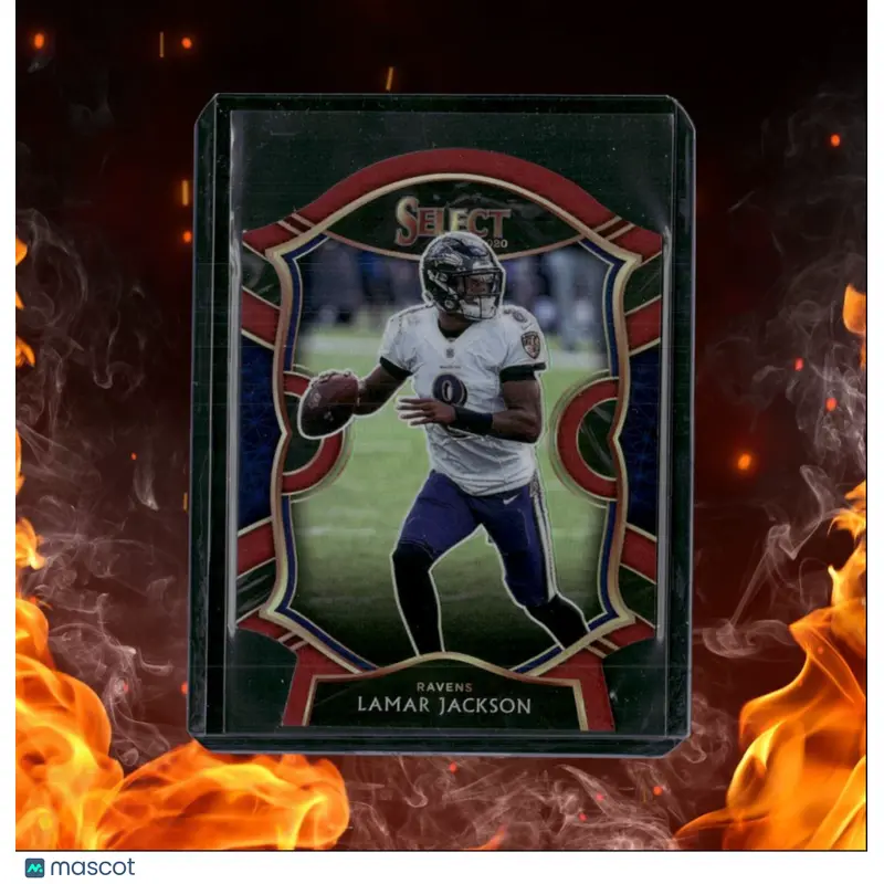2020 Panini Select Lamar Jackson Die-Cut Red Black Prizm #3
