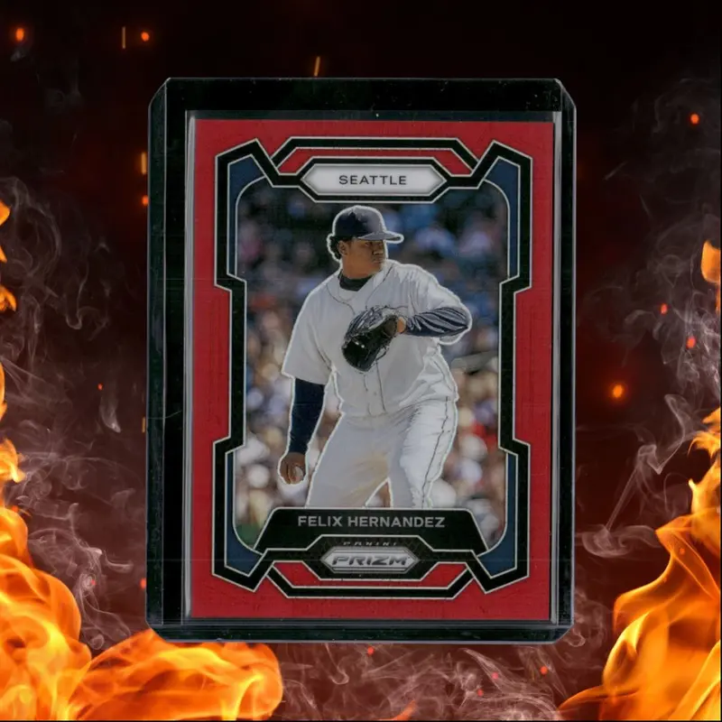 2024 Panini Prizm Felix Hernandez Legends Red Prizm 220/299 #83