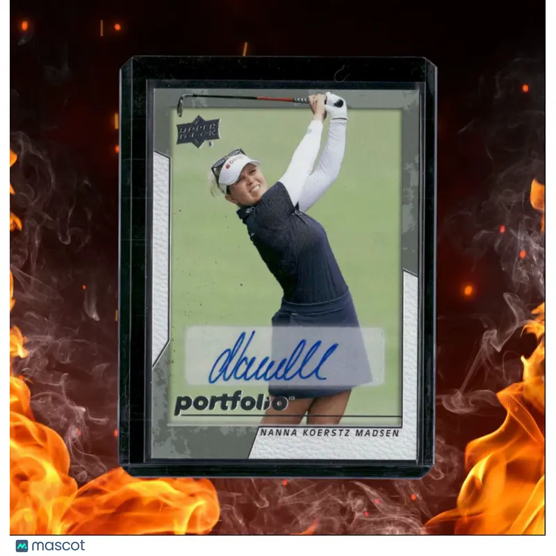 2024 Upper Deck Portfolio Nanna Koerstz Madsen Color Photos Auto #82