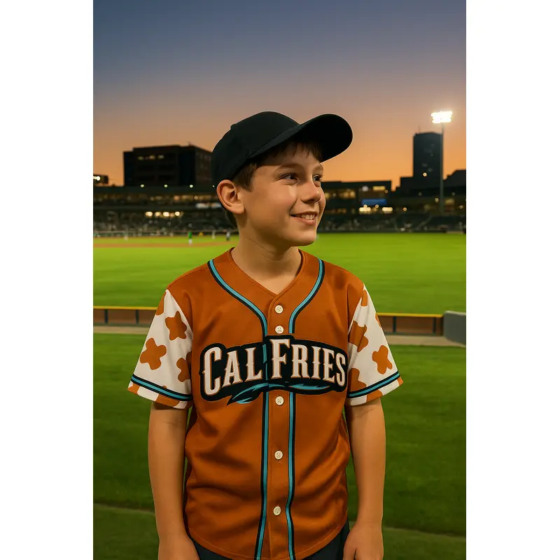Amarillo Sod Poodles Youth Calf Fries OT Jersey