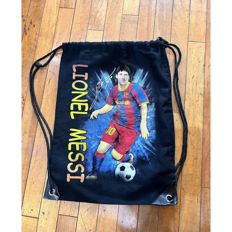 Vintage Bootleg Lionel Messi Double sided string bag