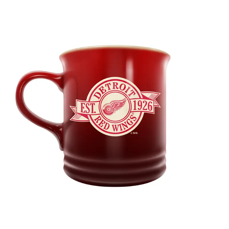NHL Detroit Red Wings 14 oz Stoneware Mug Banner Design