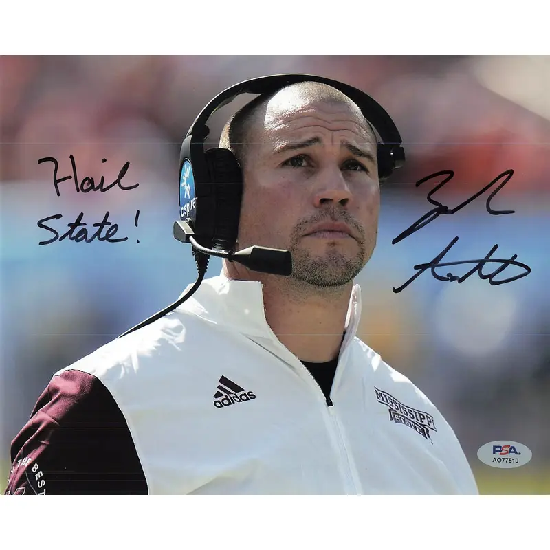 Zach Arnett signed 8x10 photo PSA/DNA Mississippi State Autographed