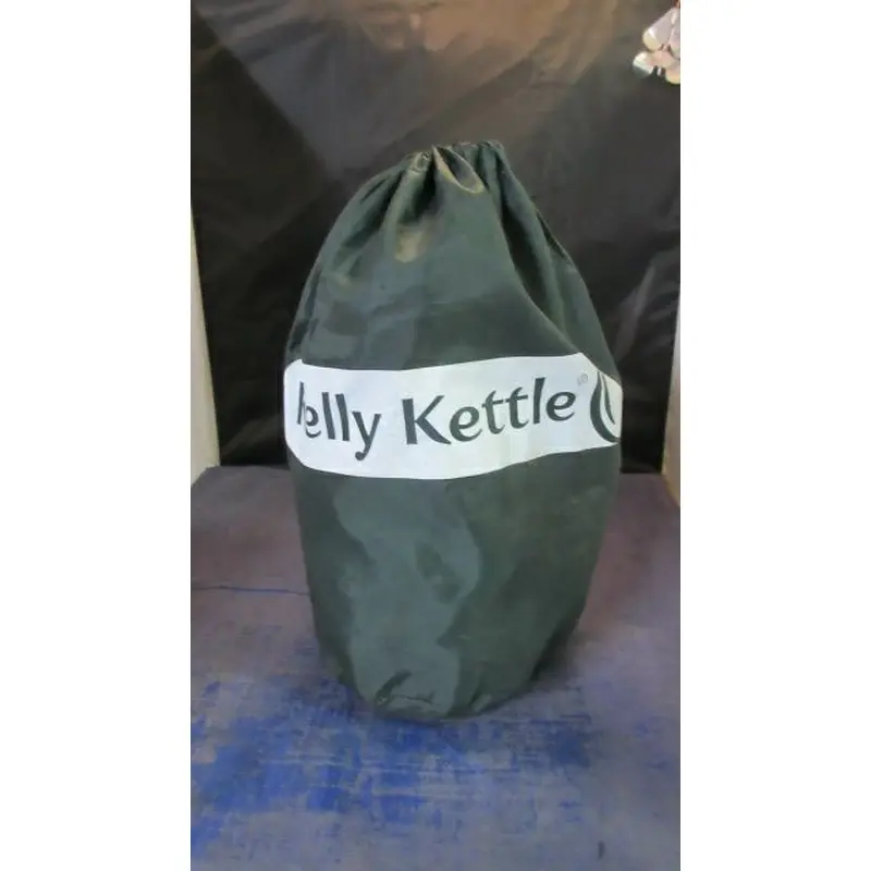 Used Kelly Kettle Aluminium Trekker 20 fl oz Camp Kettle w/ Bag - bag has holes