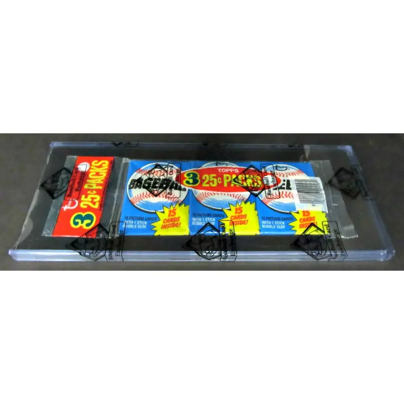 1980 Topps Baseball Unopened Wax Pack Rack Pack (BBCE)