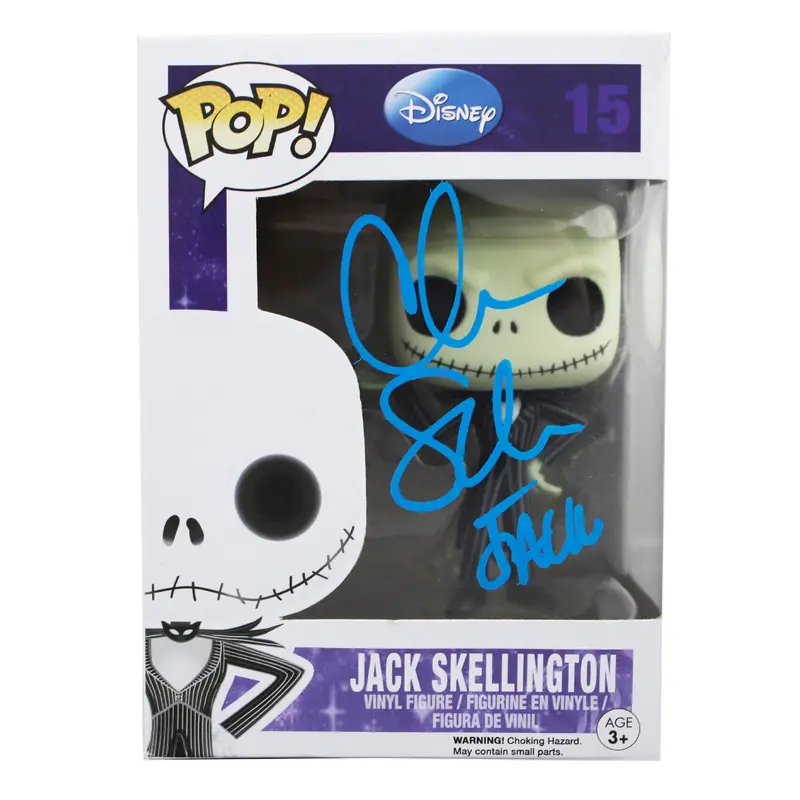 Chris Sarandon "Jack" Signed Jack Skellington #15 Funko Pop Figure BAS W #J29242