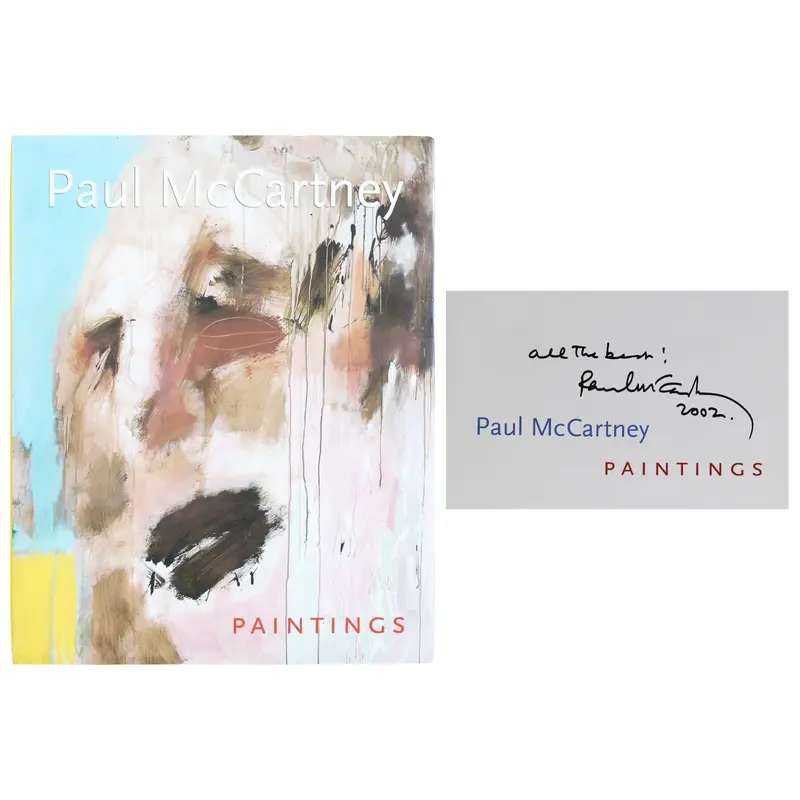 Paul McCartney "All The Best 2002" Authentic Signed Hard Cover Book BAS #AE13649