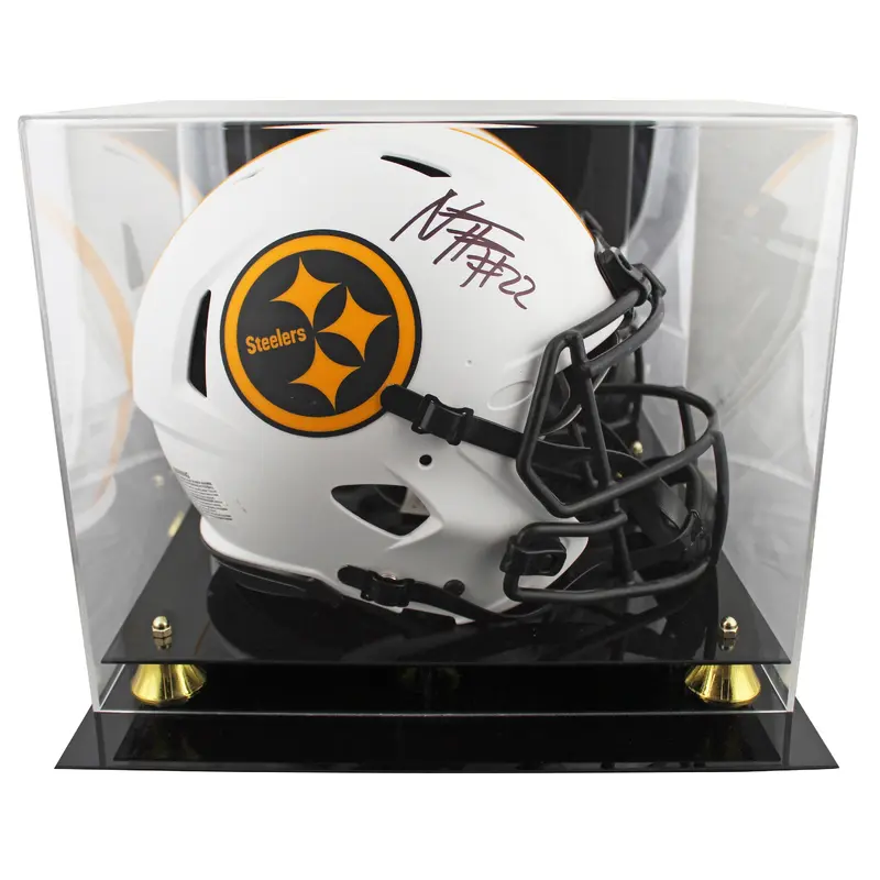 Steelers Najee Harris Signed Lunar Full Size Speed Proline Helmet W/ Case Fan