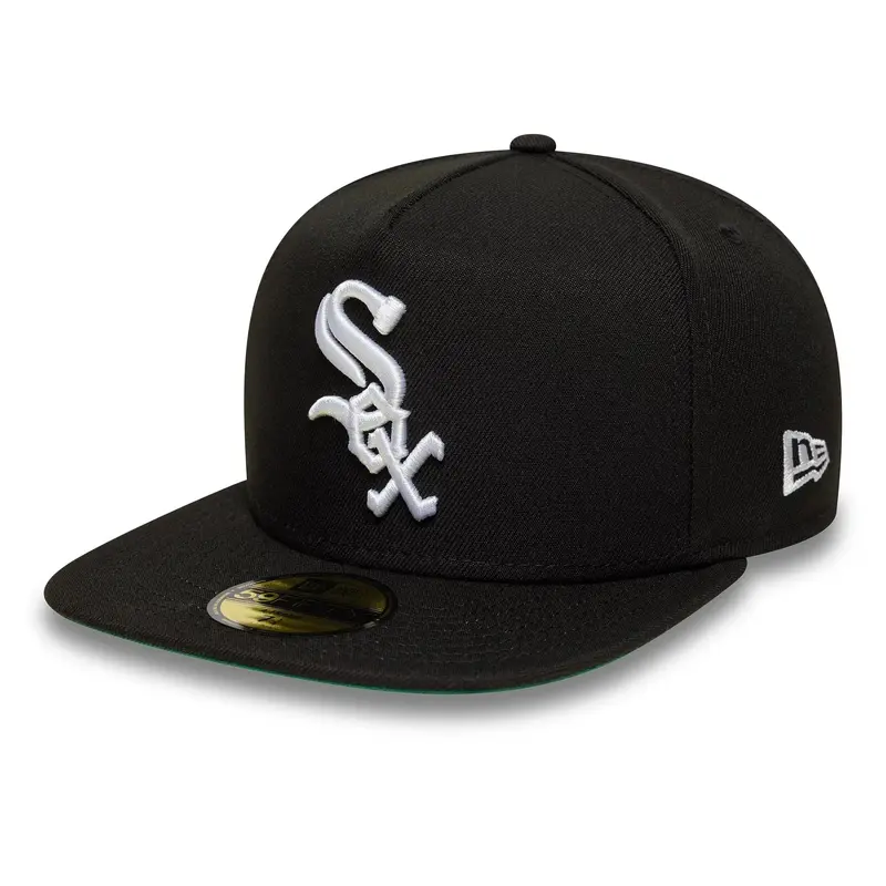 Chicago White Sox MLB Black 59FIFTY A-Frame Fitted Cap