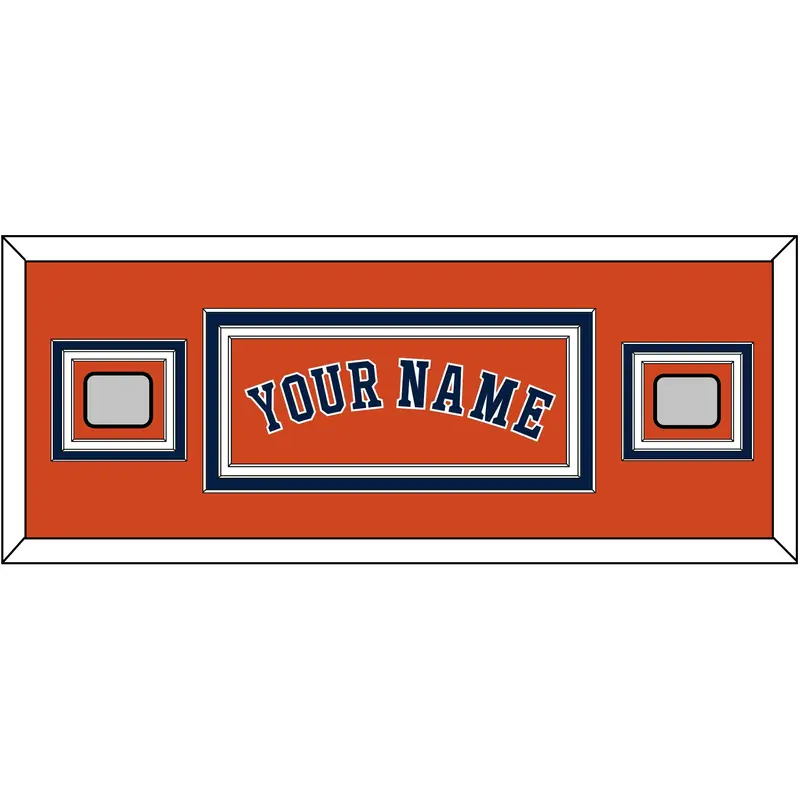 Houston Name & 2 World Series Champions Patches - Alternate Orange - Triple Mat 4