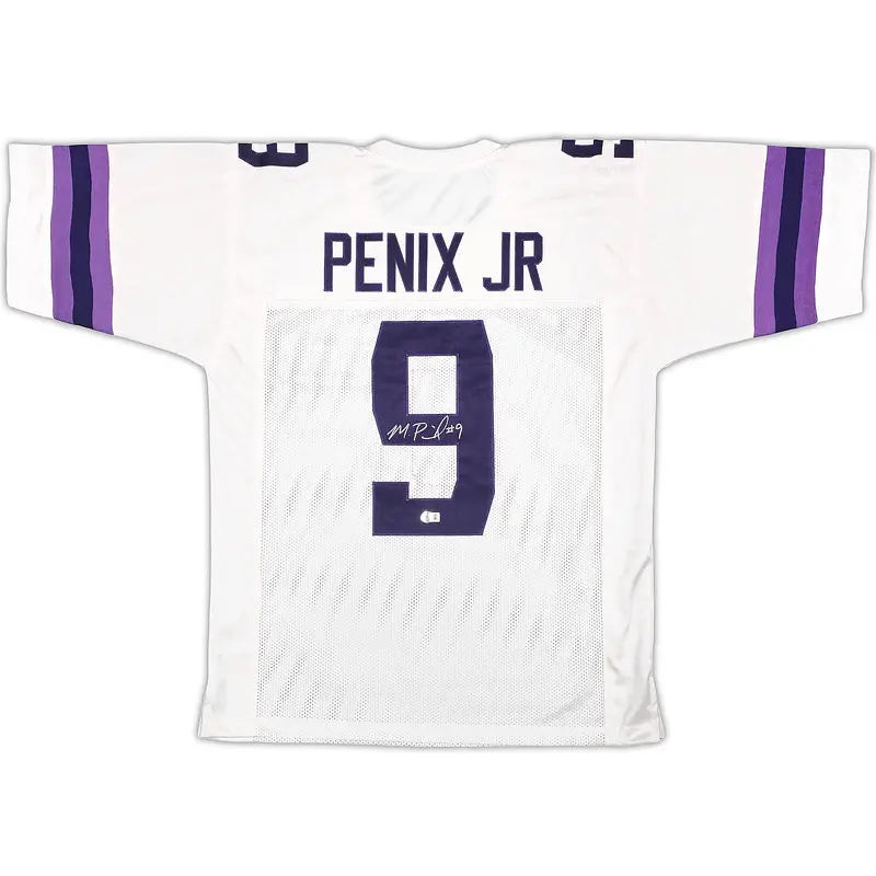 Michael Penix Jr. Autographed Washington Huskies (White #9) Custom Jersey - Beckett