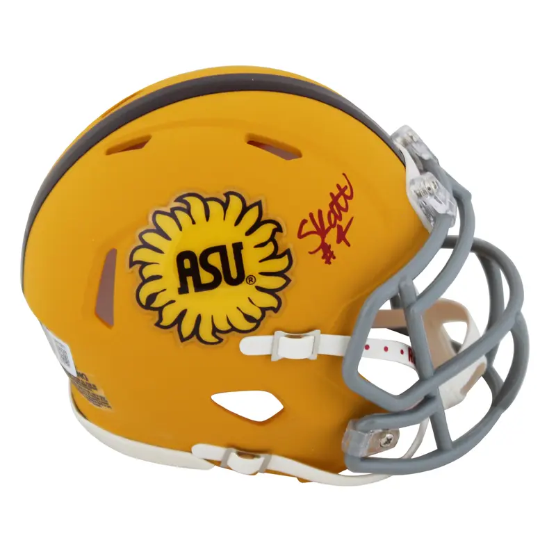 Arizona State Cameron Skattebo Signed 1975 TB Speed Mini Helmet BAS Witnessed