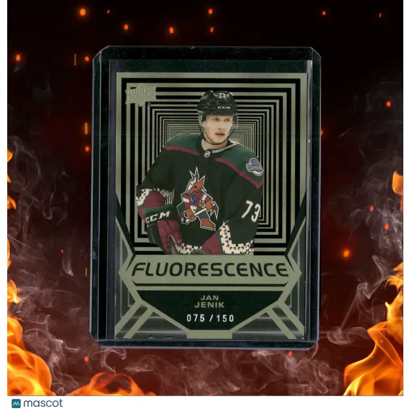 2021-22 Upper Deck Jan Jenik Fluorescence Yellow Rookie 075/150 #FL-40