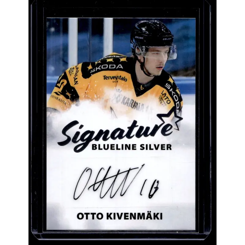 2024-25 Blueline Signature Silver - Otto Kivenmki #AU-OK /100