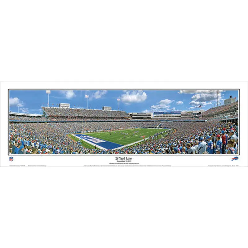 Buffalo Bills "28 Yard Line" NFL Gameday Panoramic Poster Print - Everlasting Images