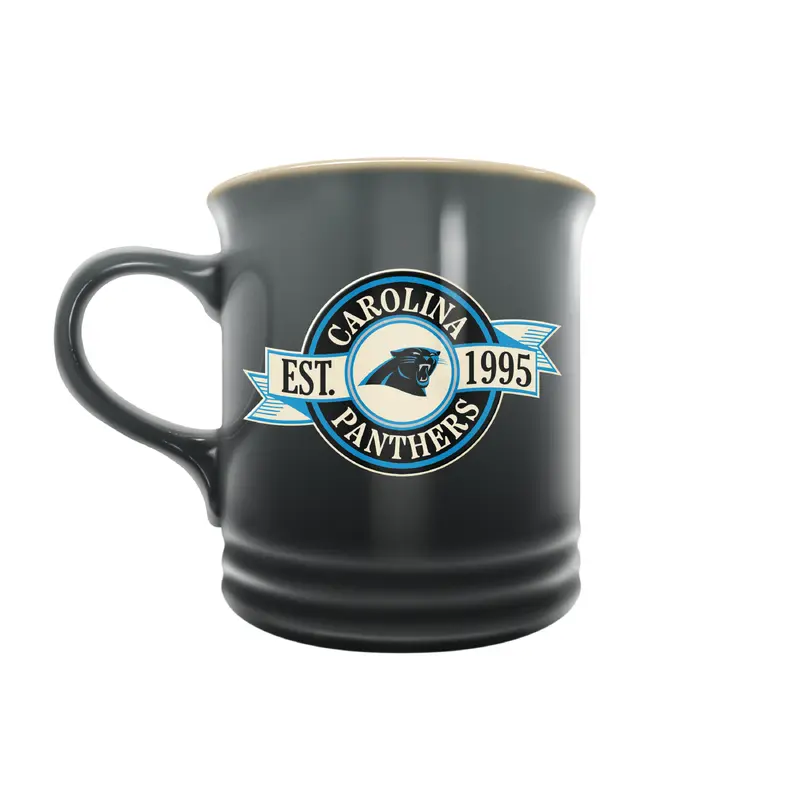 NFL Carolina Panthers 14 oz Stoneware Mug Banner Design