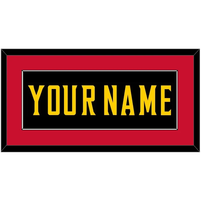 Maryland Basketball Name - Road Black (2013-2015) - Single Mat 2