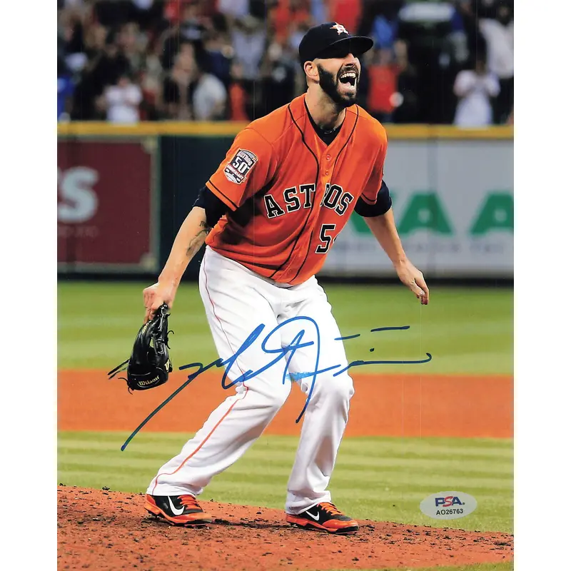 Mike Fiers signed 8x10 photo PSA/DNA Houston Astros Autographed
