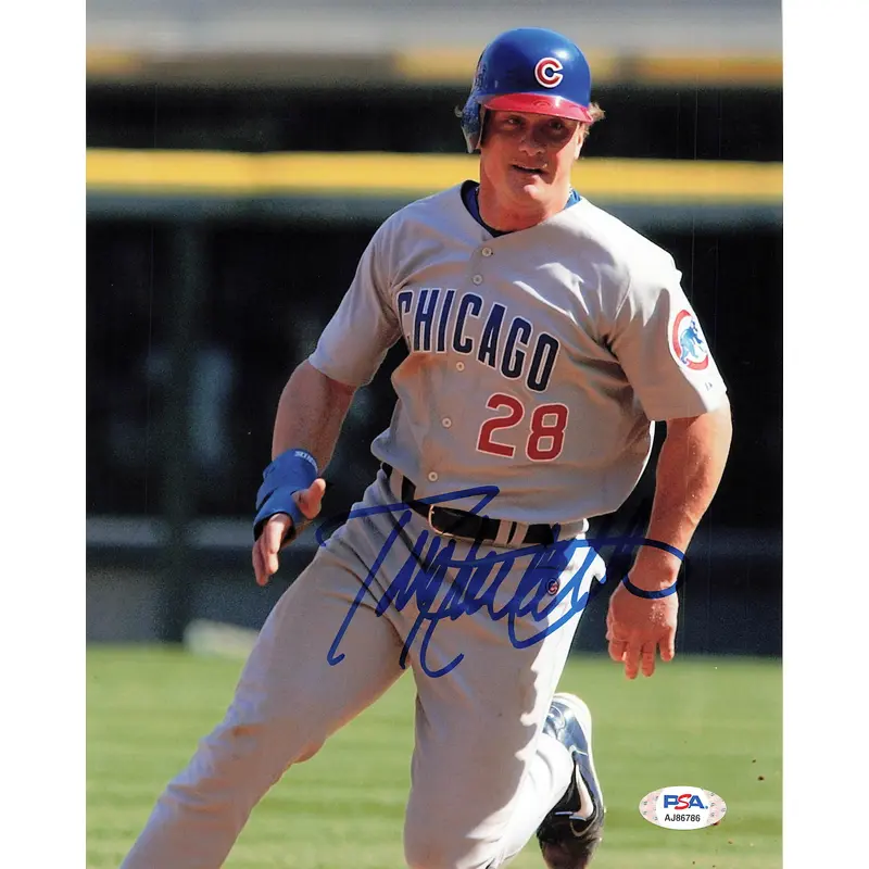 TODD HOLLANDSWORTH signed 8x10 photo PSA/DNA Chicago Cubs Autographed