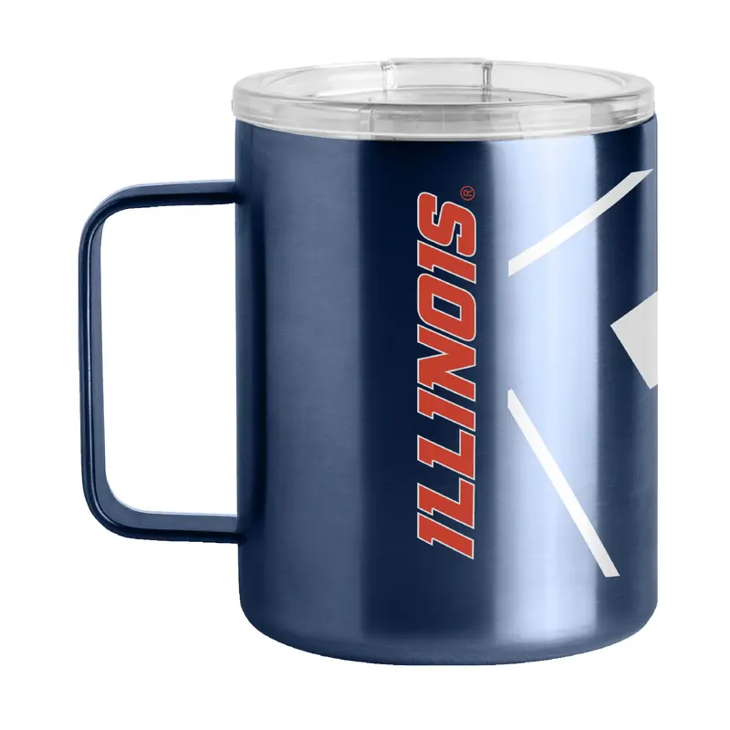Illinois 15oz Hype Navy Stainless Steel Mug