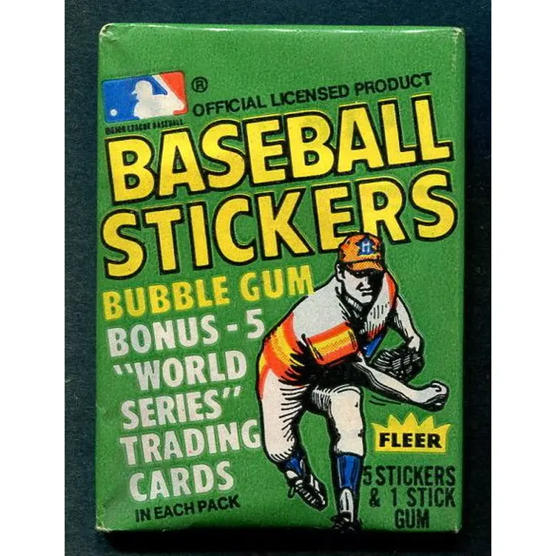 1980 Fleer Baseball Stickers Unopened Wax Pack