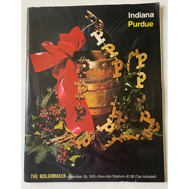 1978 Indiana vs Purdue Football Program