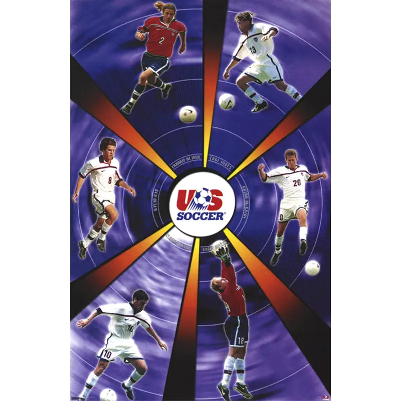 Team USA Men's Soccer Superstars 2000 Official Poster - Costacos Sports Inc.