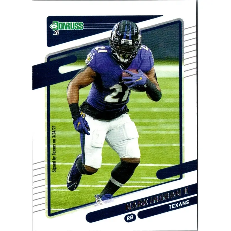 2021 Donruss Press Proof Blue Mark Ingram II #38