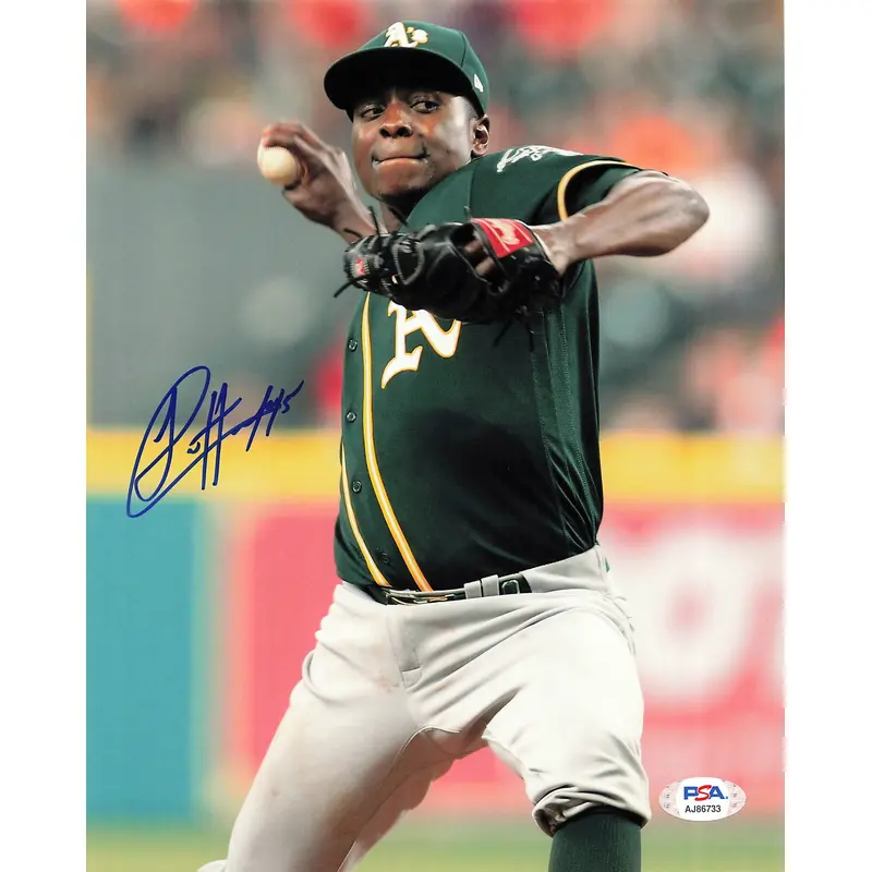 JHAREL COTTON signed 8x10 photo PSA/DNA Oakland Athletics Autographed