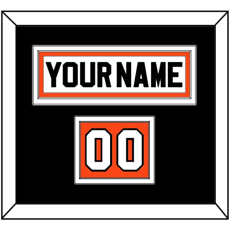 Philadelphia Nameplate & Number (Shoulder) - Home White (1983-2007) - Double Mat 5