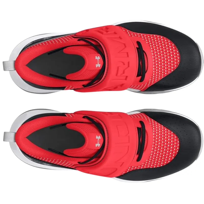 Under Armour Kids' Pre School Zone Basketball 2 Shoe RED/BLK 3026638-600