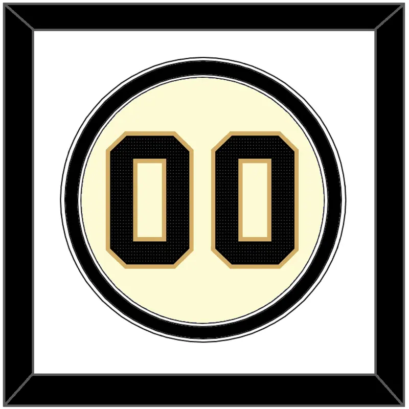 Vanderbilt Baseball Number - Home Cream (2019-2023) - Double Mat 1