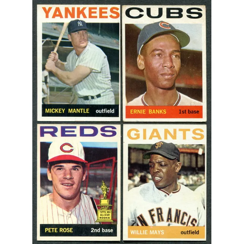 1964 Topps Baseball Complete Set EX EX/MT (587) (24-584)