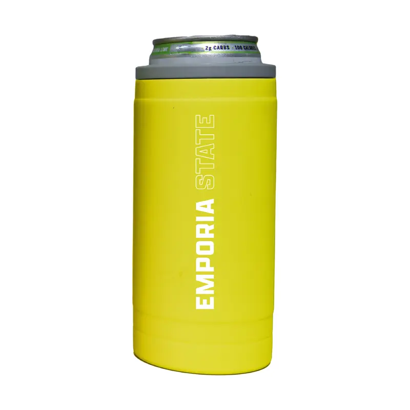 Emporia State 12oz Cru Stacked Soft Touch Slim Coolie