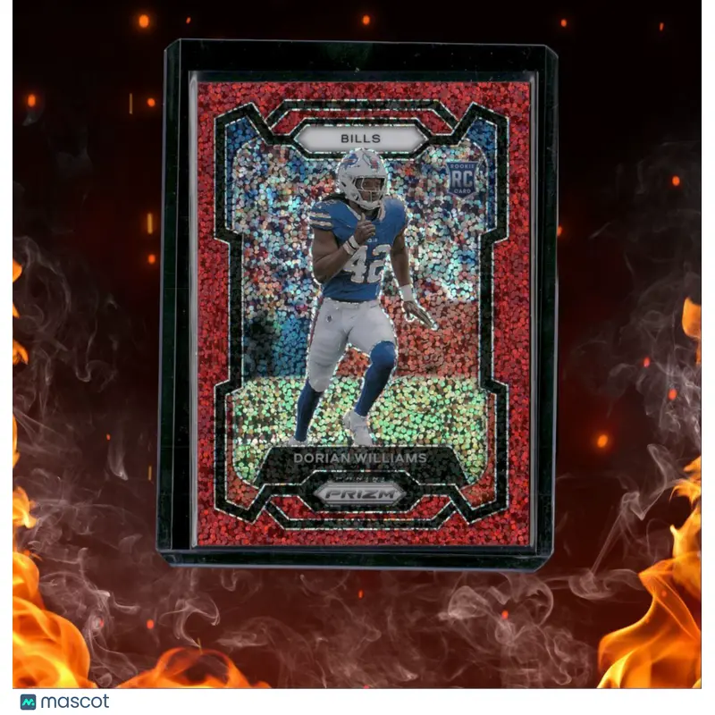 2023 Panini Prizm Dorian Williams Red Sparkle Prizm Rookie #309