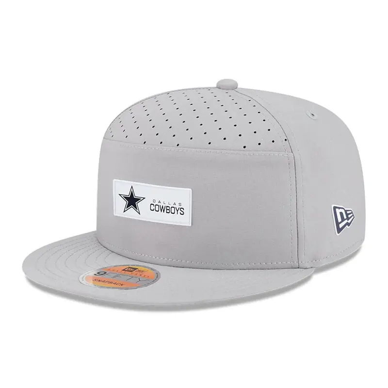 Dallas Cowboys NFL Sideline 2025 Grey 9FIFTY Split Panel Snapback Adjustable Cap
