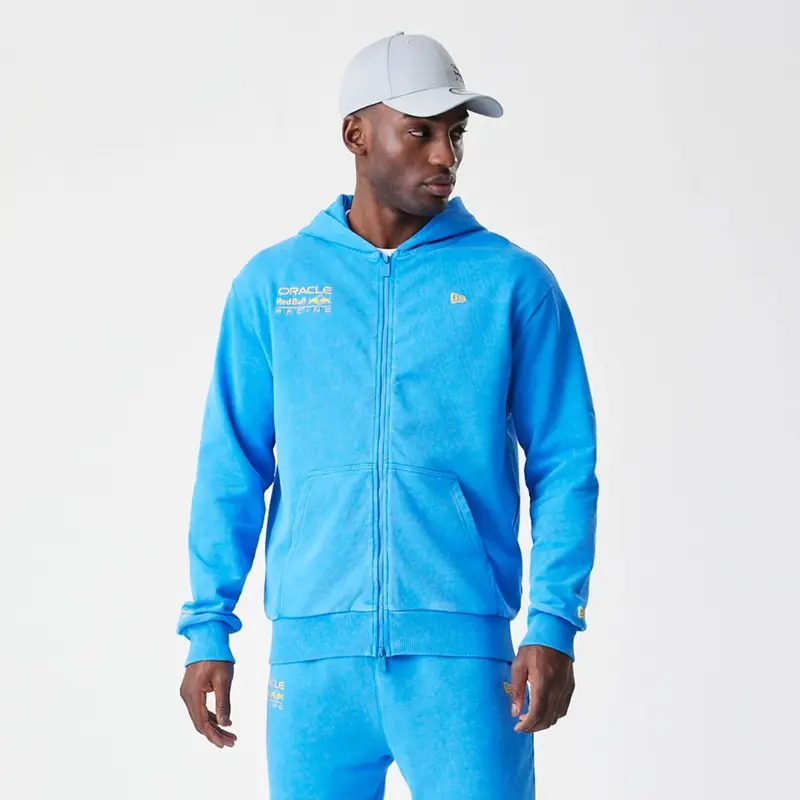 Red Bull Racing Blue Oversized Full Zip Hoodie