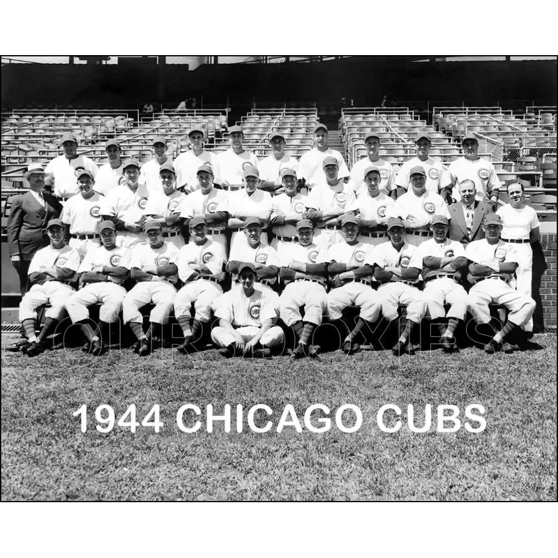 1944 Chicago Cubs 8X10 Photo - Foxx Hack Stanky - 1501
