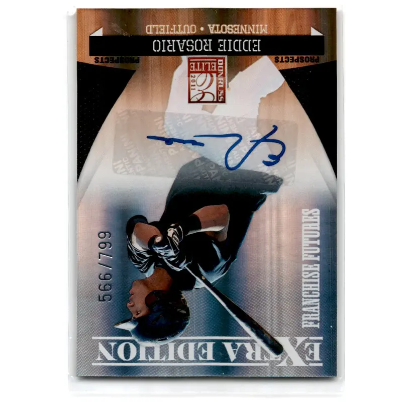 2011 Donruss Elite Extra Edition Prospects Eddie Rosario #186 Rookie Autograph /799