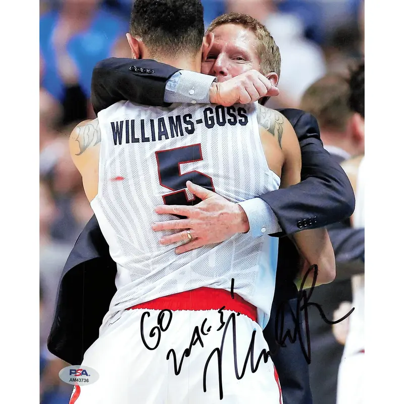 Mark Few signed 8x10 photo PSA/DNA Gonzaga autographed