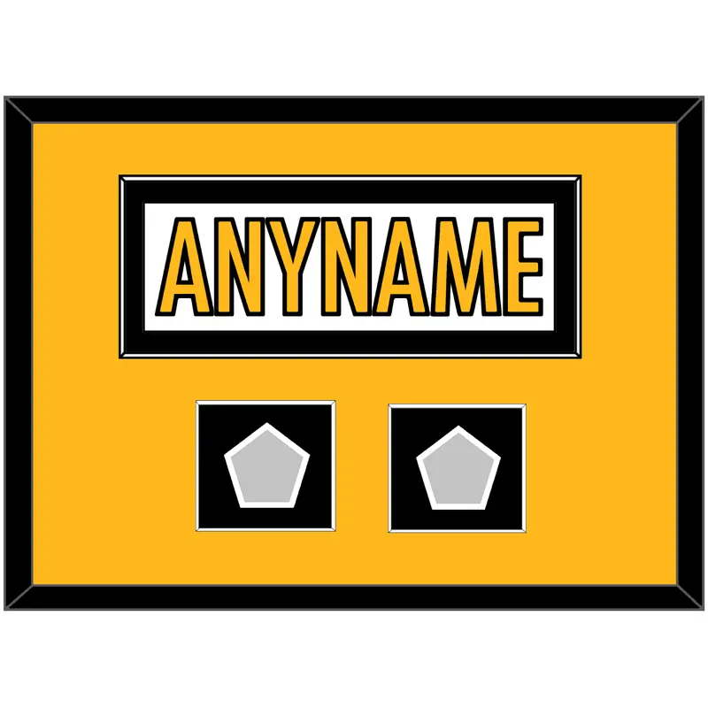 Pittsburgh Nameplate & Super Bowl XL & XLVII Jersey Patches - Road White - Single Mat 5