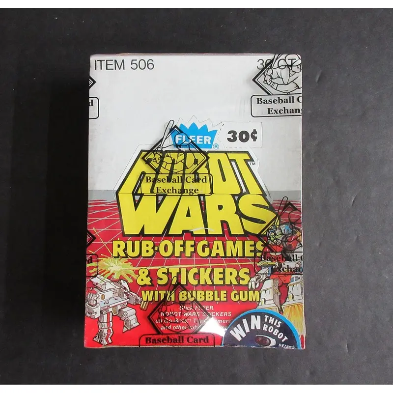1985 Fleer Robot Wars Wax Box (BBCE)