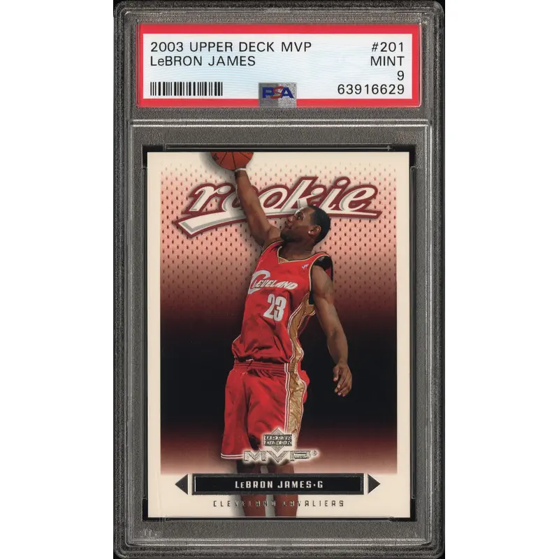 LeBron James 2003 Upper Deck MVP #201 PSA 9 Mint