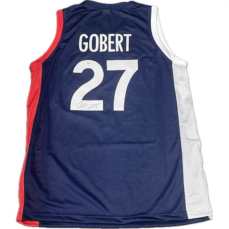 Rudy Gobert signed jersey PSA/DNA France Autographed