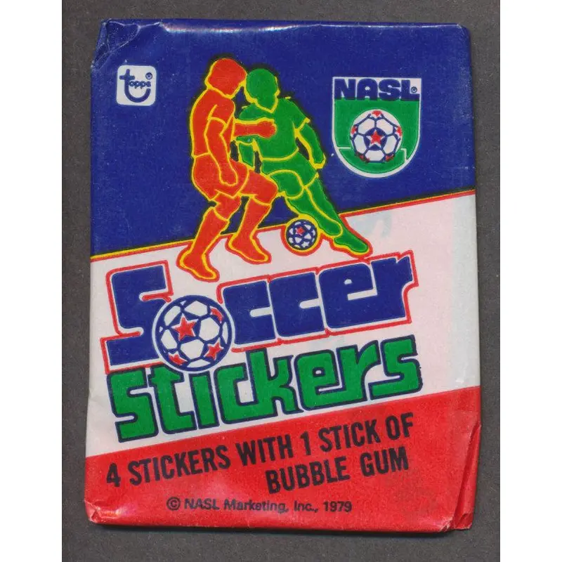 1979 Topps Soccer Stickers Unopened Wax Pack
