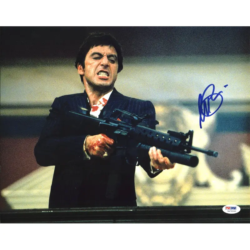 Al Pacino Scarface Signed 11X14 Photo Graded Perfect 10! PSA/DNA ITP #5A78930