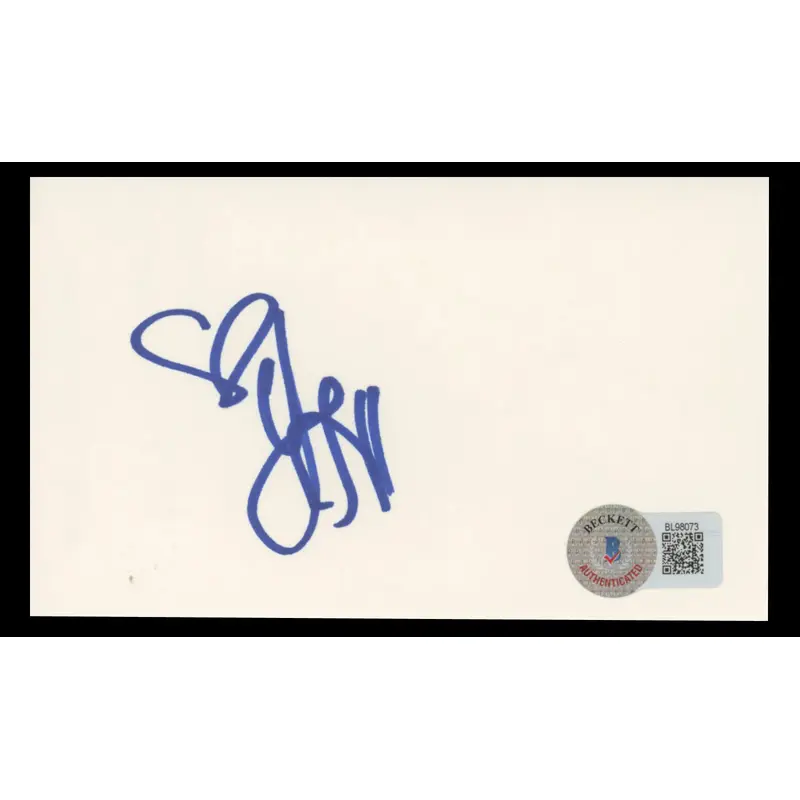 Jennifer Love Hewitt Party of Five Authentic Signed 3x5 Index Card BAS #BL98073