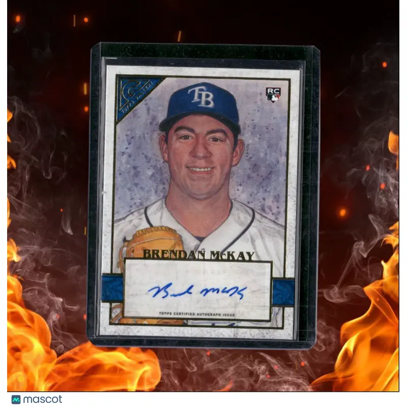 2020 Topps Gallery Brendan McKay Blue Rookie Auto 12/50 #65
