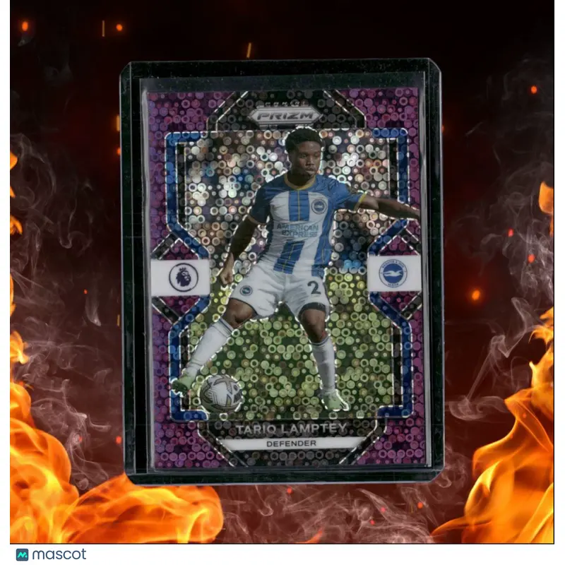 2022 Panini Prizm EPL Tariq Lamptey Purple Fast Break Disco Prizm 01/25 #130