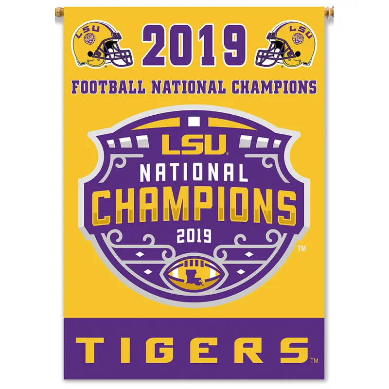 LSU Tigers 2019 NCAA Football National Champions Official 2-Sided 28"x40" Banner - BSI